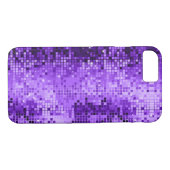 Elegante Lila Disco Ball Glitzer & Glitzern Case-Mate iPhone Hülle (Rückseite (Horizontal))
