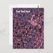Elegante Lila Dove individuell anpassbare Postkart Postkarte (Vorne/Hinten)