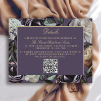 Elegante Lila dunkle Blumenmoody - Details zur Hoc