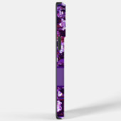 Elegante lila Edelsteine-Diamanten Case-Mate iPhone Hülle (Rückseite / Rechts)