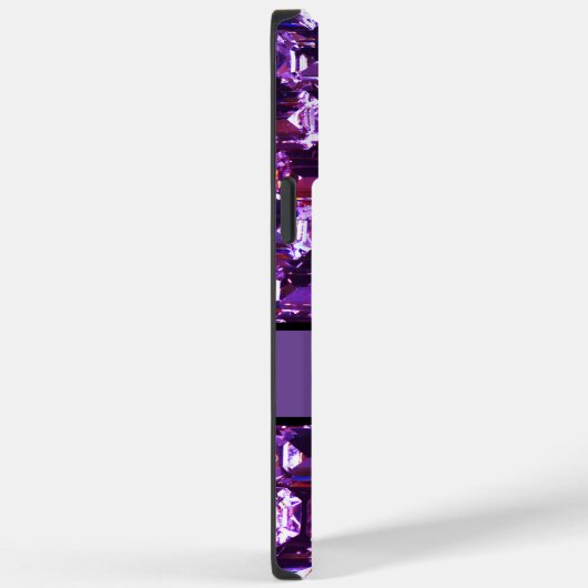 Elegante lila Edelsteine-Diamanten Case-Mate iPhone Hülle (Rückseite / Rechts)