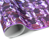 Elegante lila Edelsteine-Diamanten Geschenkpapier (Rolleneckpunkt)