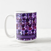 Elegante lila Edelsteine-Diamanten Kaffeetasse (Links)