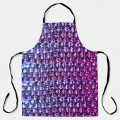 Elegante lila Edelsteine-Diamanten Schürze (Vorderseite)