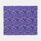 Elegante lila Federn Fleecedecke (Vorderseite (Horizontal))
