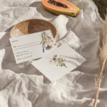 Elegante Lila florale Boho Chic Einzigartige Hochz