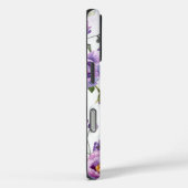 Elegante Lila florale botanische Personalisiert Case-Mate iPhone Hülle (Rückseite / Rechts)