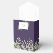 Elegante Lila Foliage Hochzeit Geschenkschachtel (Geöffnet)