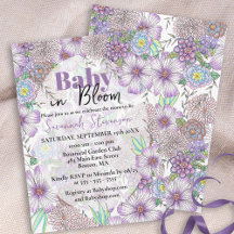 Elegante Lila Garden Blume Baby in Bloom