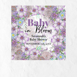 Elegante Lila Garden Blume Baby in Bloom Poster
