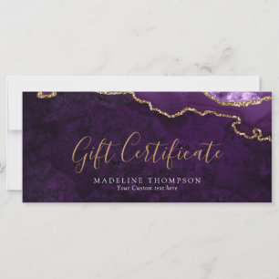 Elegante Lila Geschenkkarte