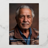 Elegante Lila Gold 70. Custom Birthday Party Folieneinladung (Rückseite)