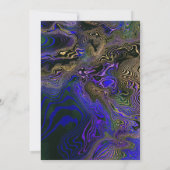 Elegante Lila Goldmedaille Einladung (Rückseite)