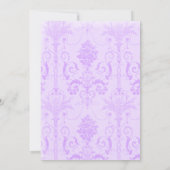 Elegante Lila Graduation Party Einladung (Rückseite)
