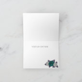 ELEGANTE LILA GRENZÜBERSCHREITENDE ROSE DANK KARTE (Innenseite)