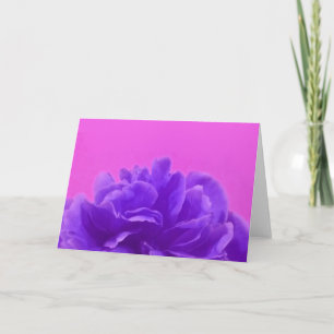 Elegante lila Himbeer-Blumen Karte