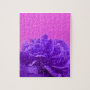 Elegante lila Himbeer-Blumen Puzzle
