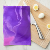 Elegante Lila Himbeere Geschirrtuch (Viertel Falte)