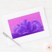 Elegante Lila Himbeere Rechteckiger Aufkleber (Umschlag)