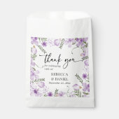 Elegante Lila Hochzeit der Wasserfarben Geschenktütchen (Vorderseite)