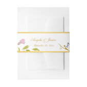 Elegante Lila Hochzeit der Wasserwelt Einladungsbanderole (Vorderseite Beispiel)