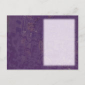 Elegante Lila Hochzeit speichern Sie das Datum Ankündigungspostkarte (Rückseite)