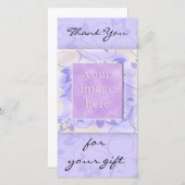 Elegante Lila Hochzeit Vielen Dank Dankeskarte (Vorne/Hinten)