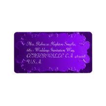 Elegante Lila Hochzeitadresse