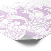 Elegante Lila Hochzeitsfeier Poster (Ecke)