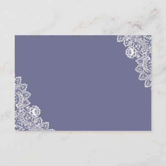 Elegante Lila Hochzeitsstimmung Begleitkarte (Rückseite)