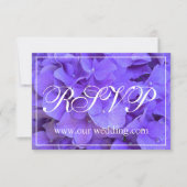 Elegante lila Hydrangea-UAWG Save The Date (Vorderseite)
