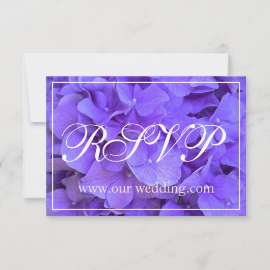 Elegante lila Hydrangea-UAWG Save The Date (Vorderseite)