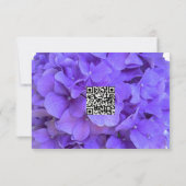 Elegante lila Hydrangea-UAWG Save The Date (Rückseite)