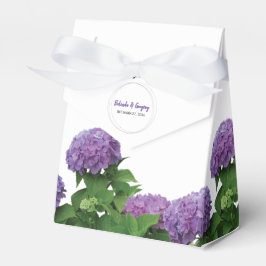 Elegante Lila Hydrangea Wedding Geschenkschachtel