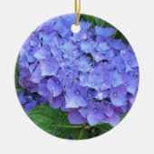 Elegante Lila Hydrangeas Keramikornament (Vorne)