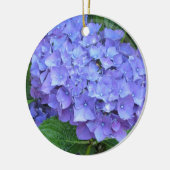 Elegante Lila Hydrangeas Keramikornament (Links)