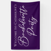 Elegante lila Junggesellinnen-Abschiedsparty Perso Banner (Vertikal)