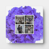 Elegante lila Lava lilac blühende Hydrangeas Fotoplatte (Vorderseite)