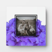 Elegante lila Lava lilac blühende Hydrangeas Fotoplatte (Vorderseite)
