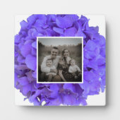 Elegante lila Lava lilac blühende Hydrangeas Fotoplatte (Vorderseite)
