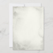 Elegante Lila Lavendel Floral Einladung (Rückseite)