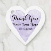 Elegante lila Liebe Geschenkanhänger (Vorderseite)