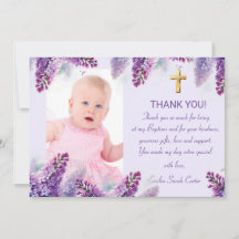 Elegante Lila Lilac-Cross-Girl-Taufe