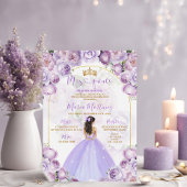 Elegante Lila Lilac Princess Kostüme Mis Quince Einladung