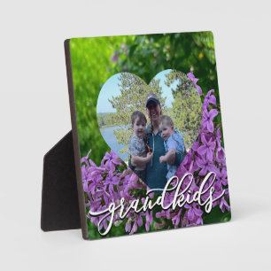 Elegante lila Lilacs-Fotovorlage Fotoplatte