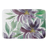 Elegante Lila Lotus Badematte (Vorderseite)