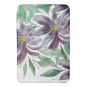 Elegante Lila Lotus Badematte (Vorderseite Vertikal)