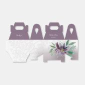 Elegante Lila Lotus Geschenkschachtel (Ungefaltet)