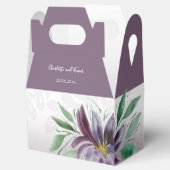 Elegante Lila Lotus Geschenkschachtel (Geöffnet)