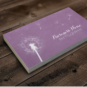 Elegante Lila Lüsterkleidung Fotografie Visitenkarte